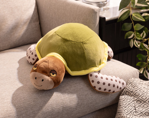 Dotty Turtle Cushion, Green