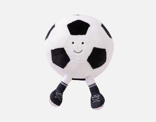 Footy Soccer Ball Cushion, Geometric, White