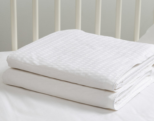 Crib-Sized TENCEL Lyocell Bedding Bundle - Blue Chalk