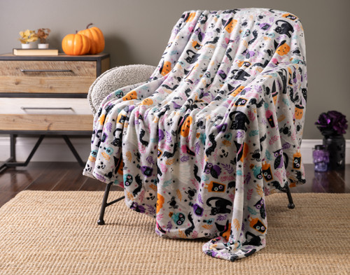 Halloween Fleece Throw