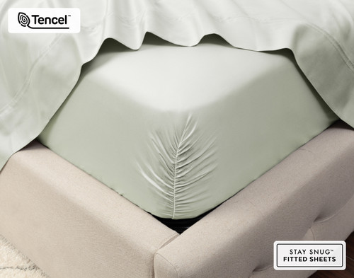 500TC Eucalyptus Luxe TENCEL Lyocell Fitted Sheet