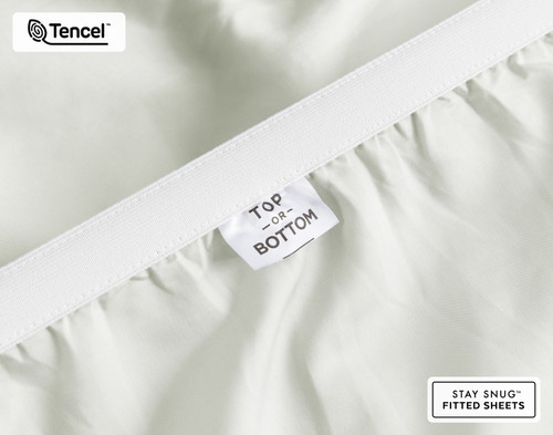 500TC Eucalyptus Luxe TENCEL Lyocell Fitted Sheet