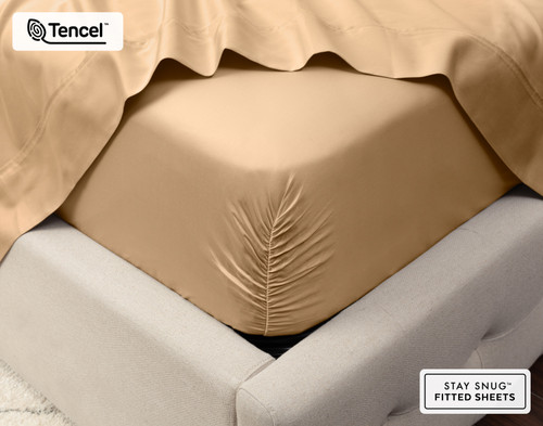 500TC Eucalyptus Luxe TENCEL Lyocell Fitted Sheet