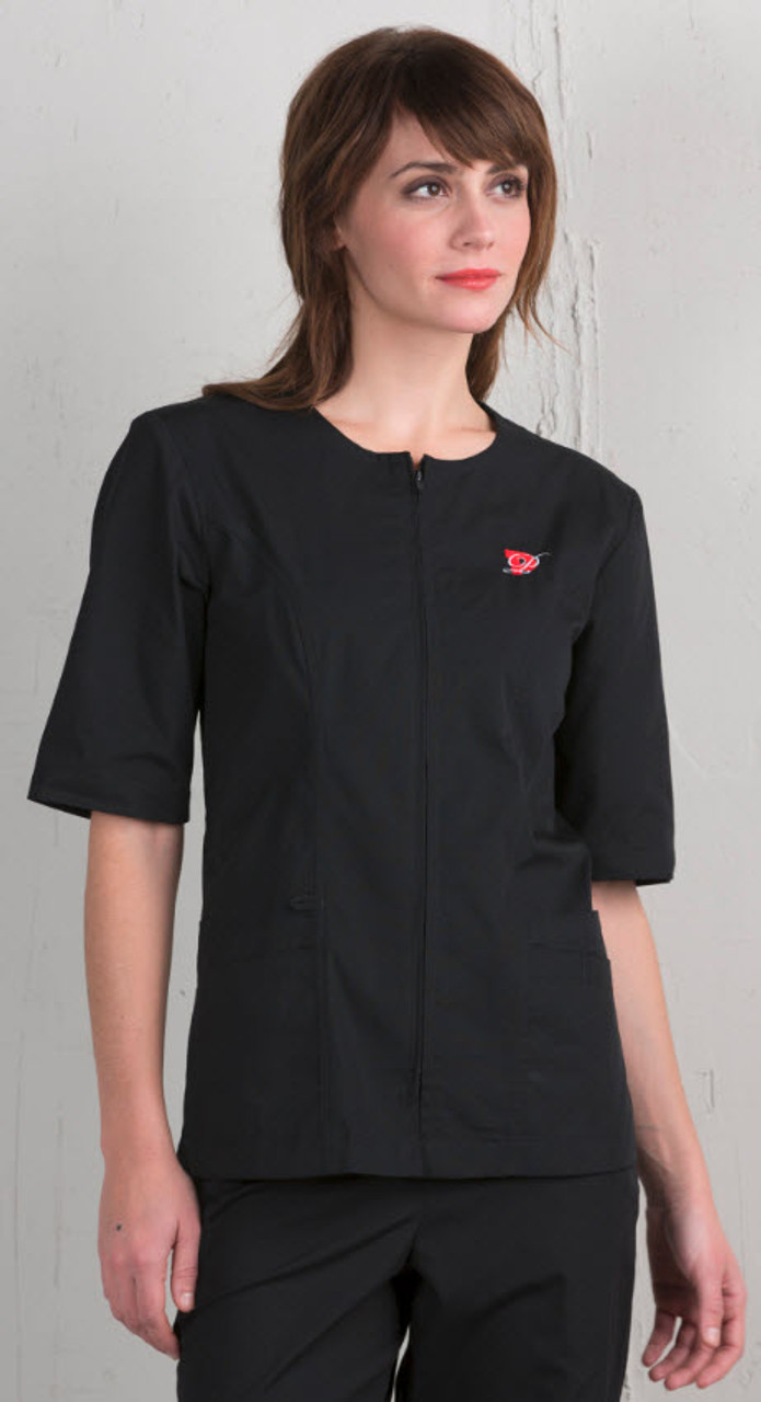 Ladies Extreme Housekeeping Zip Front Tunic with Pockets