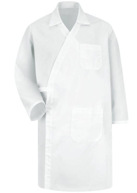 Lightweight Collared Polyester/Twill Butcher Wrap