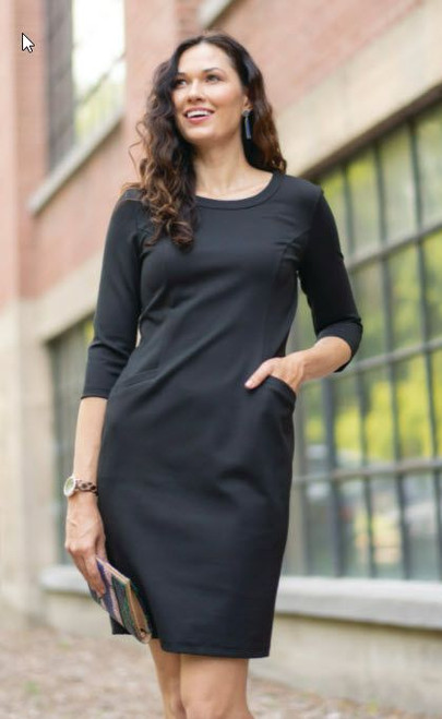 Ladies Extreme Ponte Knit Sheath Dress