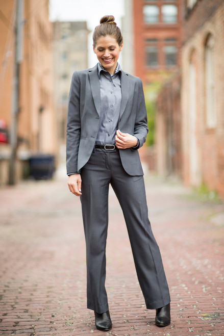 Women's gray clearance suit jacket