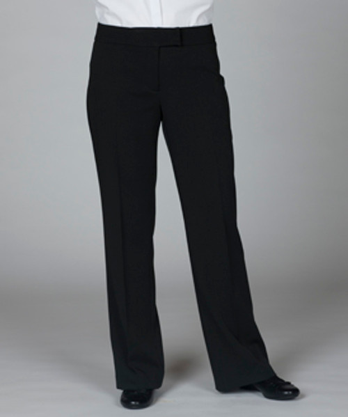 Express | Low Rise Sailor Button Supersoft Twill Bootcut Pant in Pitch  Black | Express Style Trial