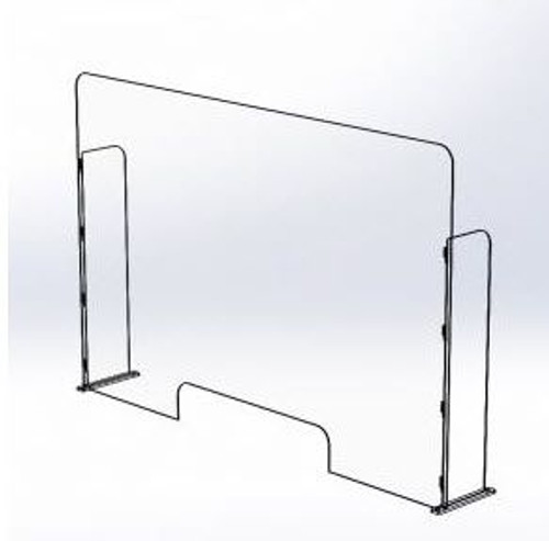 New Design Clear Acrylic Separator Counter Sneeze Guard