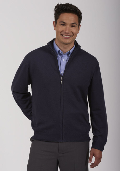 Unisex Full-Zip Cardigan Sweater w/ No Pockets