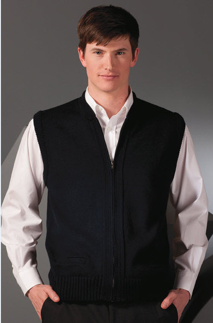 Unisex Heavyweight Zipper Cardigan Sweater Vest