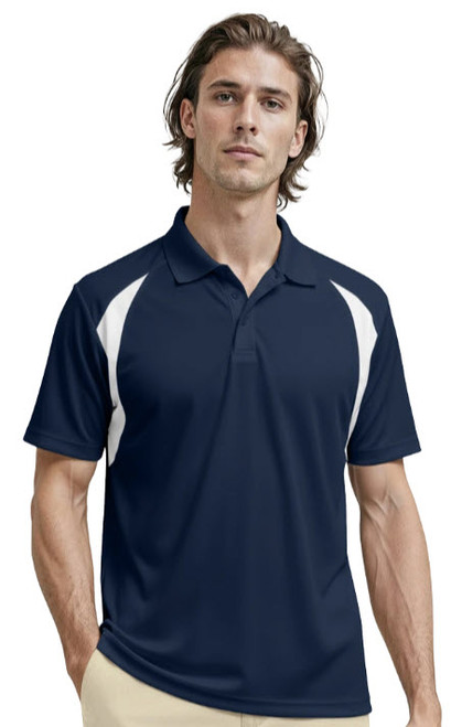 Men's Collegiate Team Contrast Raglan Polo