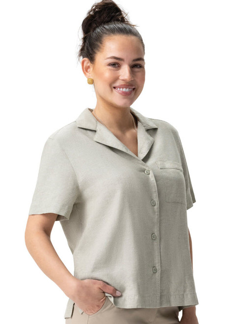 Ladies Coastal Collection Hemp/Tencel Camp Shirt