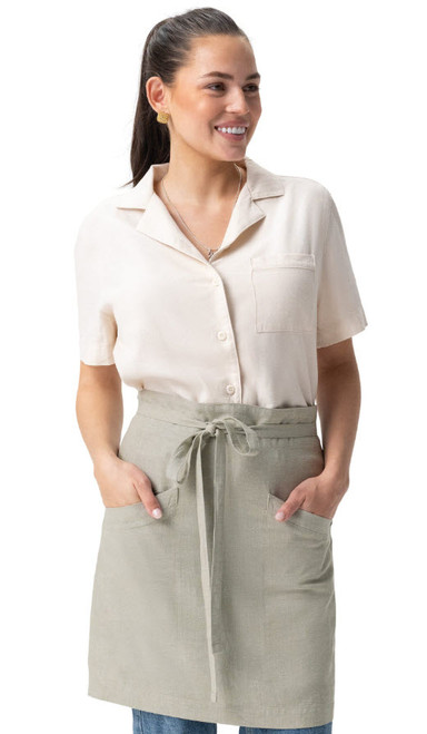 Coastal Collection Hemp/Tencel Half Bistro Apron