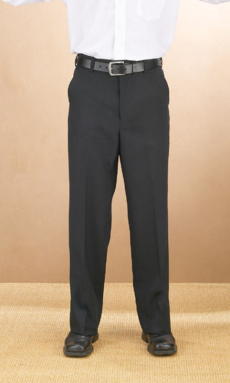 Black Skinny Plain Front Pants