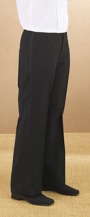 Ladies Flat Front Tuxedo Comfort Fit Pants - Uniforms