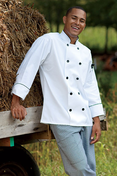 Personalized Chef Coats for Men and Women; Black and White Chef Coats; Professional Chef Coats; Polyester Chef Wear and Aprons; Chef Attire