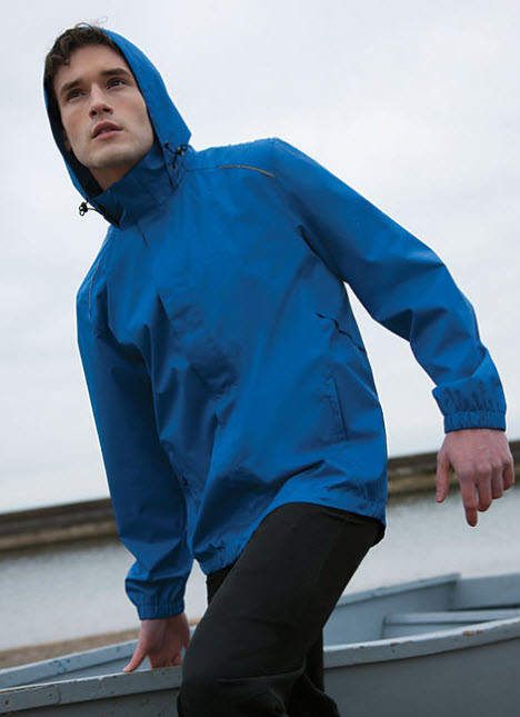 Men's Valet Reflective Lightweight Rain Jacket