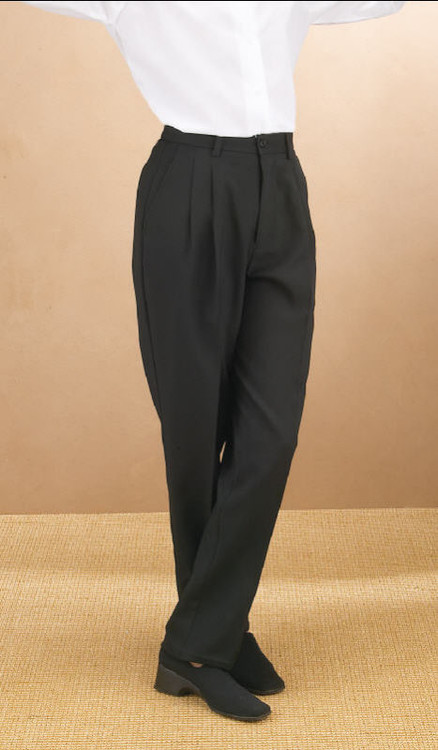 Mens Formal Dress Pants Business Suit Straight Leg Trousers Pleated Front  Office | eBay