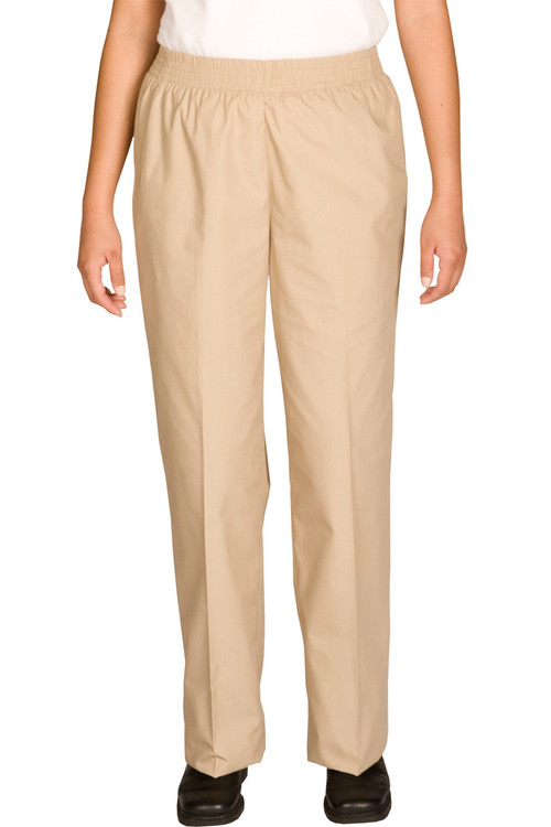 Ladies Poplin Pull-On Pants - Housekeeping Uniforms