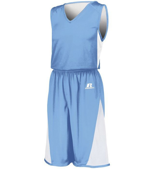 Royal Blue Home And White Away Reversible Basketball Uniforms