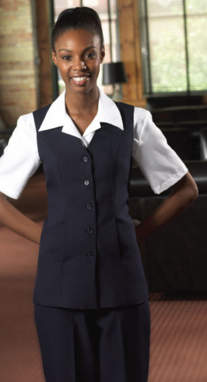 Ladies Hotel Tunic Vest - Women's Hospitality Uniforms