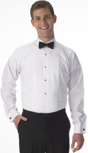 Mens Lay Collar Tuxedo Shirts: SharperUniforms.com