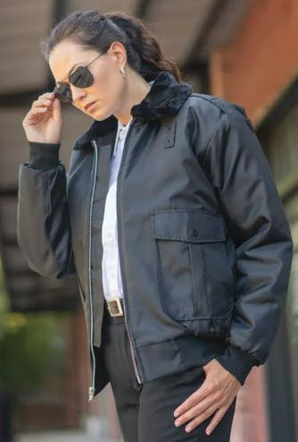 Unisex Extreme Police Uniform Bomber Jacket, Insulated