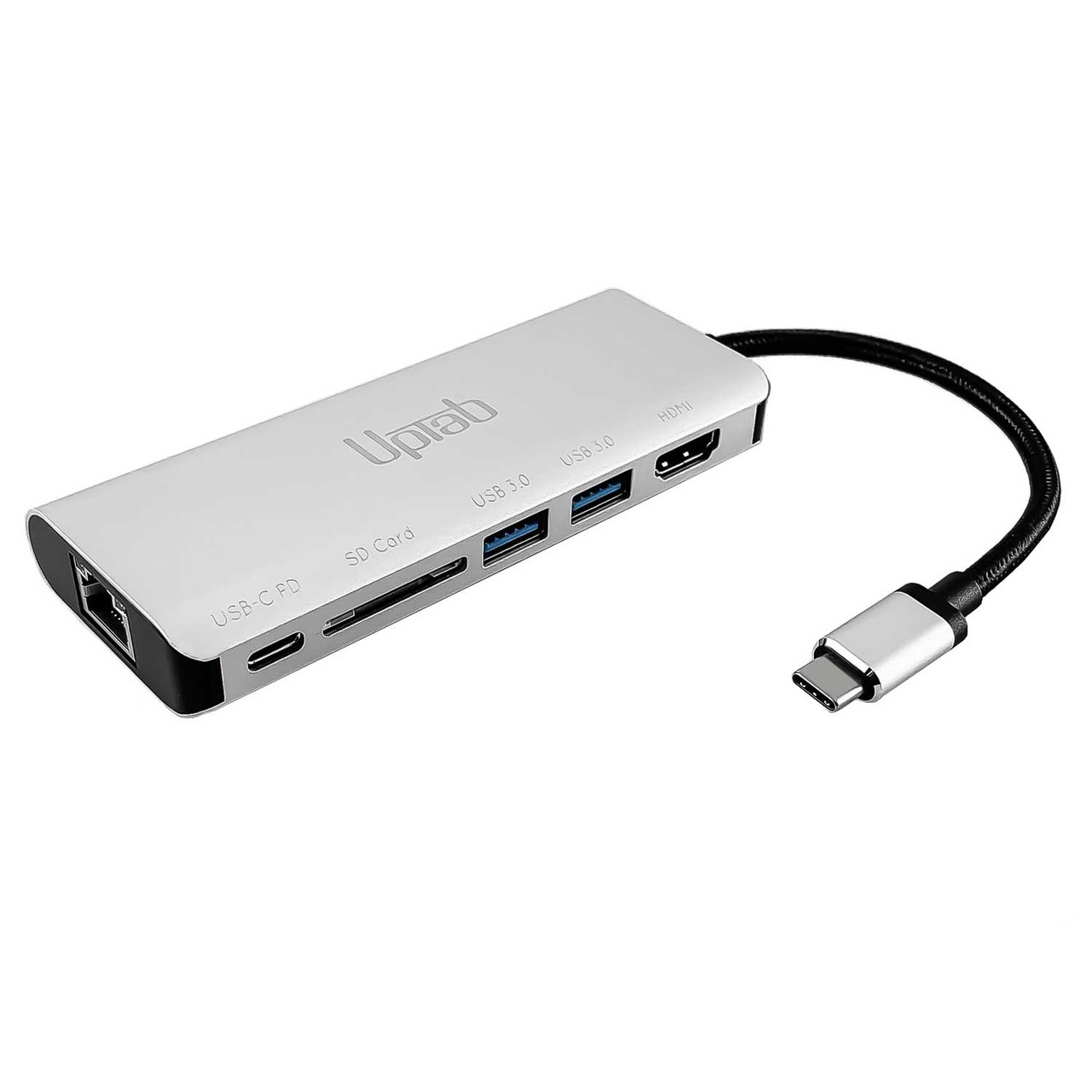 USB-C to HDMI 4K, 2 USB 3.0, Card Reader, USB-C PD and Gigabit Ethernet  Adapter
