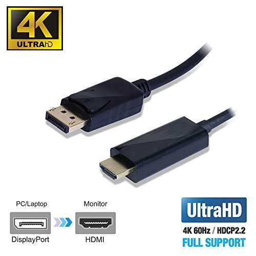 VALUE 11995788: DisplayPort 1.2 cable, DP-HDMI, 4K 60 Hz, 5.0 m at