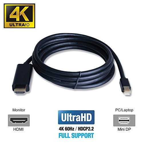 Cable activo DisplayPort 1.4 a HDMI 2.0b de 6 pies con HDR