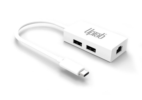 UPTab USB 3.2 Type-C to 2 Port USB 3.0 and Gigabit Ethernet Adapter UPTab USB 3.2 Type-C to 2 Port USB 3.0 and Gigabit Ethernet Adapter
