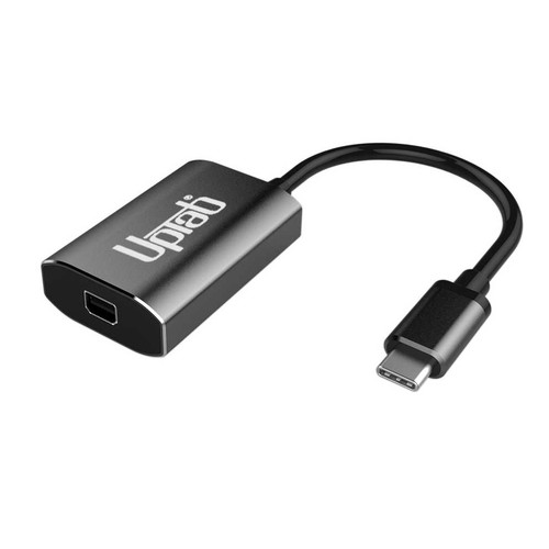 Adaptateur UPTab USB-C (type C) vers Mini DisplayPort 4K @ 60Hz - Graphite Adaptateur UPTab USB-C (type C) vers Mini DisplayPort 4K @ 60Hz - Graphite