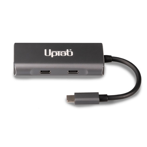 4 Port USB C Hub w/ 2x USB A & 2x USB C - SuperSpeed 10Gbps USB Type-C 3.2  Gen 2 Hub - USB Bus Powered - Portable USB-C to USB Adapter Hub - Aluminum