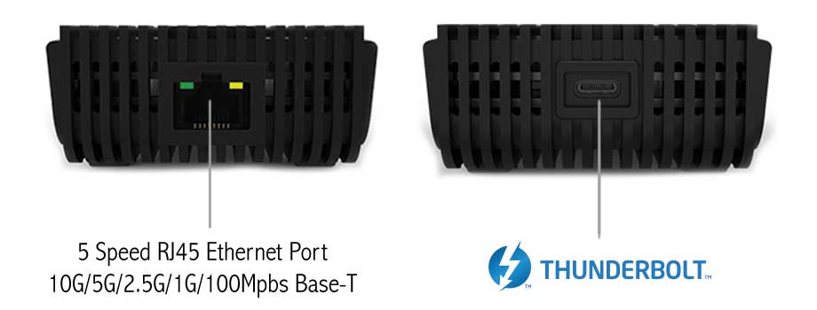 Adaptateur Ethernet UPTab Thunderbolt 3 à 10 Gbit/s