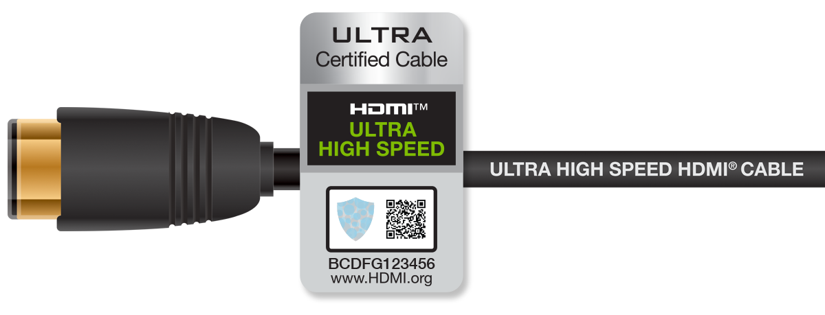 Cabo HDMI certificado de ultra alta velocidade (HDMI 2.1)