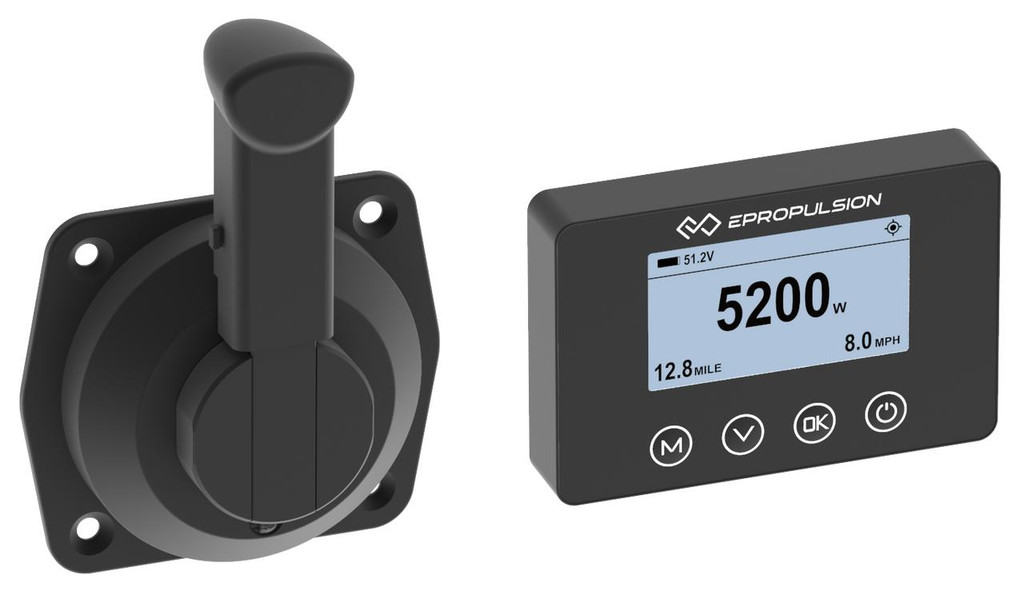 ePropulsion Electric Outboards | Navy 6.0 Evo Side Mount Remote Shortshaft