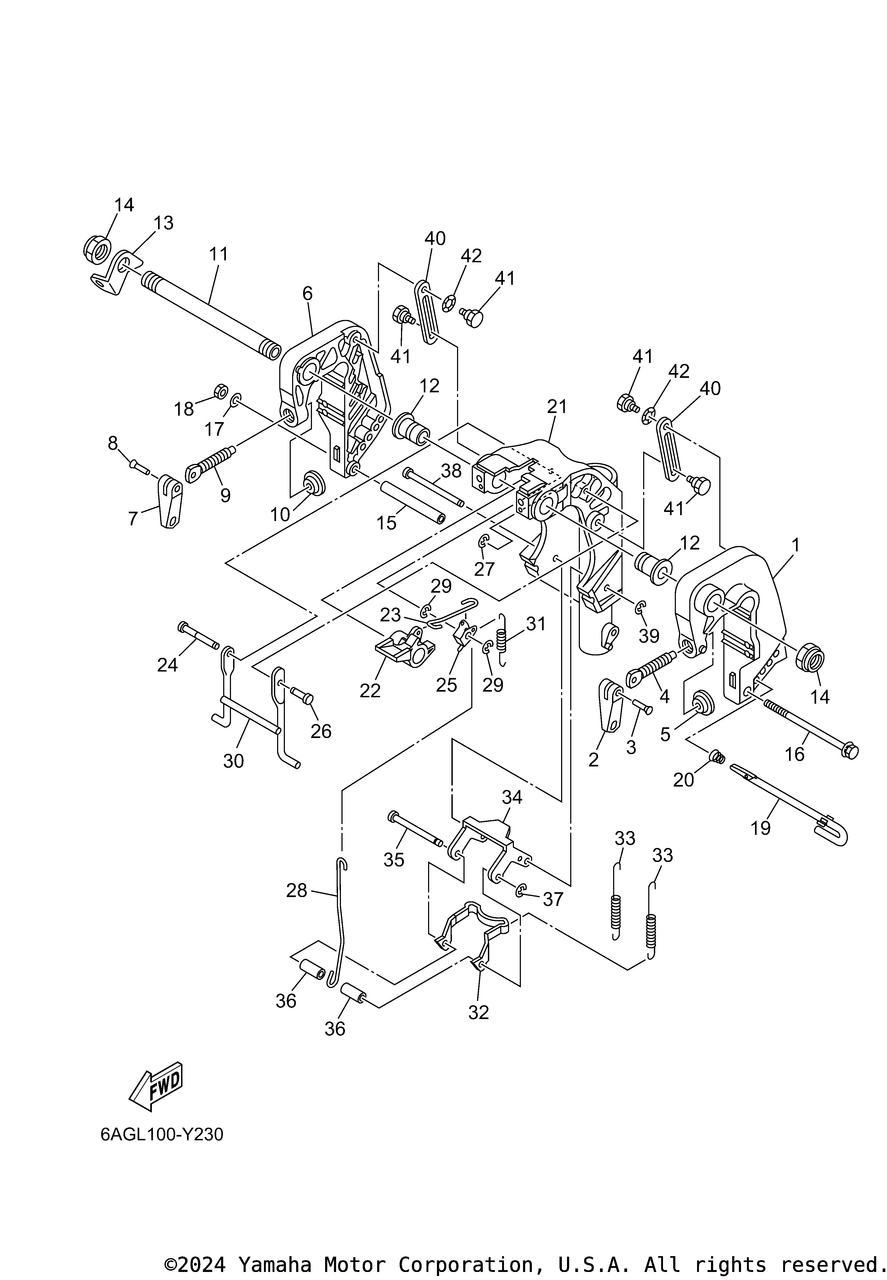 Yamaha Pin(6A1) | 90243-04M01-00 - RJ Nautical