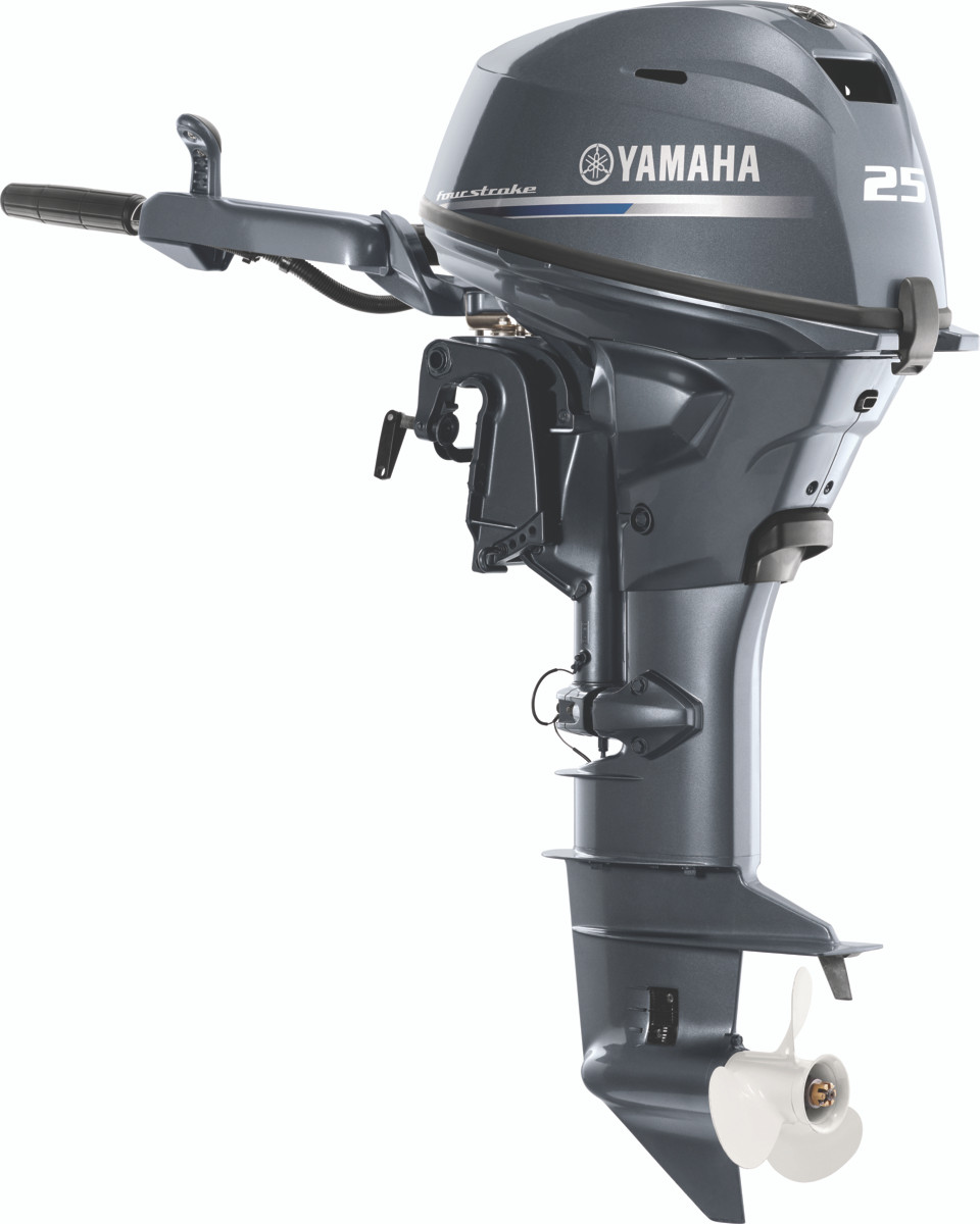 YAMAHA和船25馬力4st New 2025 Yamaha 252S 4STAR Slate Blue / Painted Trailer Power
