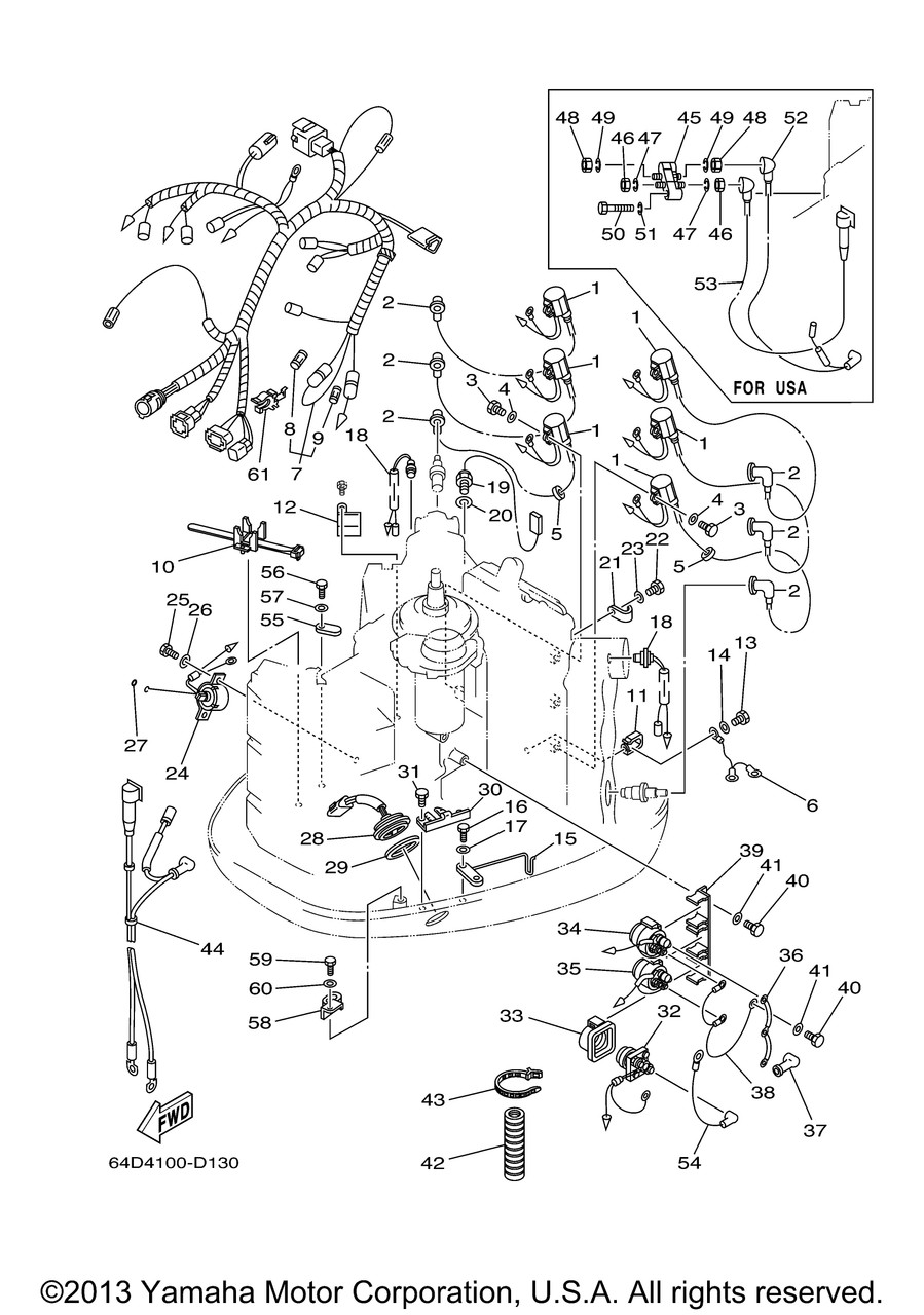 Yamaha Terminal Assembly | 64D-81920-01-00 - RJ Nautical