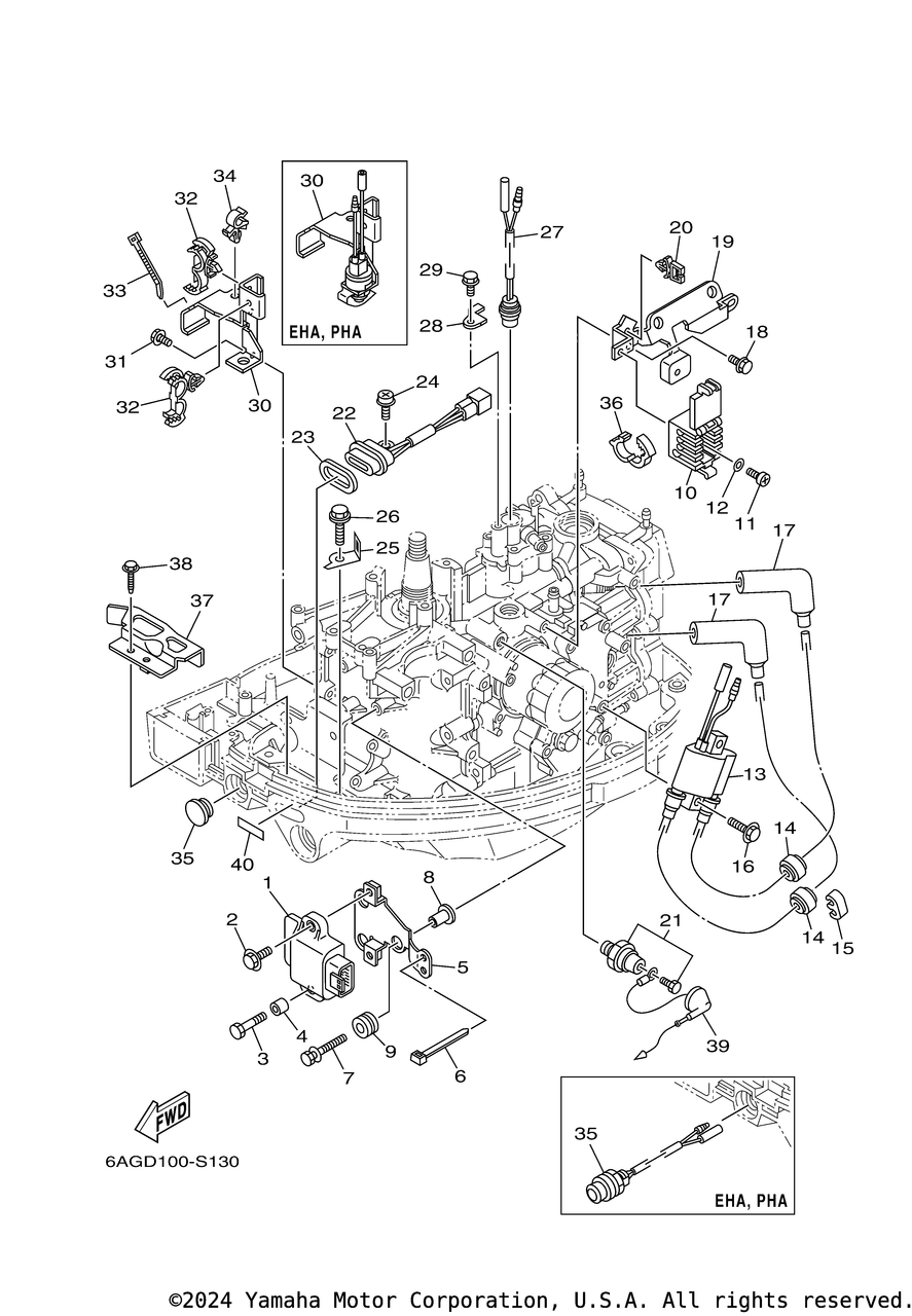 Yamaha Oil Pressure Switch Assembly | 64J-82504-00-00 - RJ Nautical