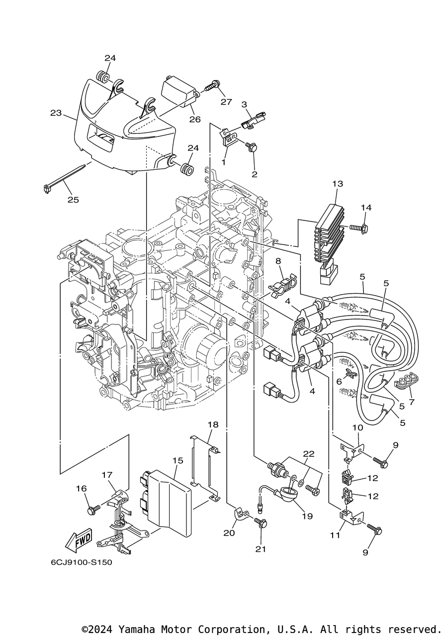 Yamaha Cover | 6CJ-81942-00-00 - RJ Nautical