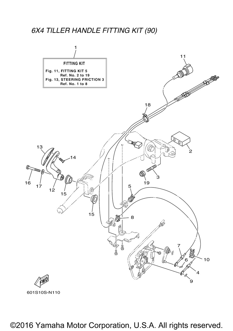 Yamaha Cable | 6H1-48321-11-00 - RJ Nautical