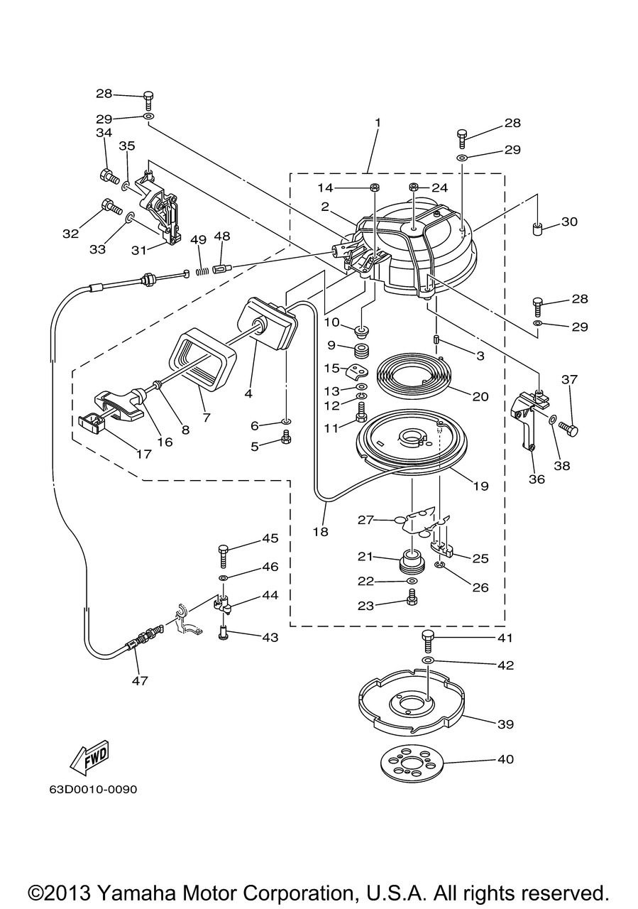 Yamaha Spring Drive Pawl Assembly | 6H4-15705-00-00 - RJ Nautical