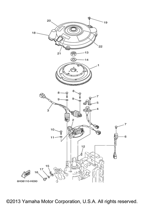 Yamaha Screw, With Washer(6B0) | 90159-06M23-00