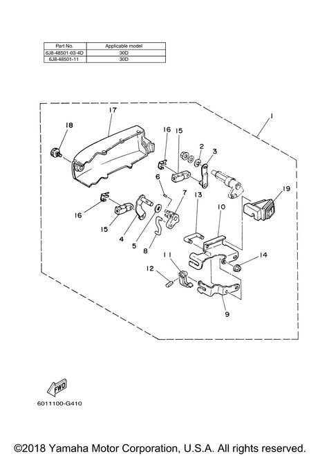 Yamaha Pin, Spring | 90254-03M03-00