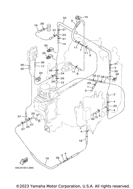 Yamaha Tube (6E5) | 90446-10M01-00