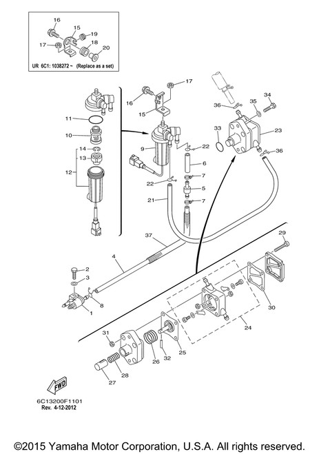 Yamaha Hose(64T) | 90446-14M62-00