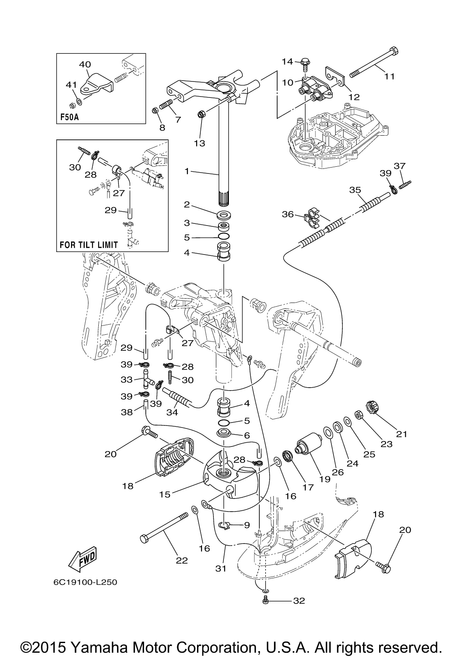 Yamaha Hose, With Spring | 90447-07001-00