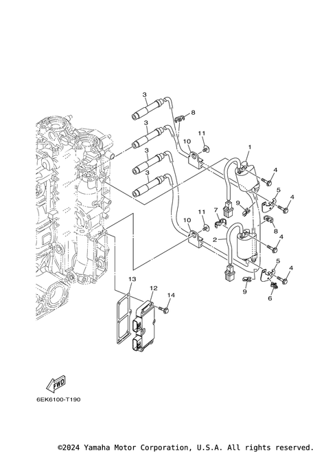 Yamaha Clamp(62Y) | 90464-07M41-00